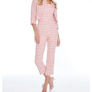 SOLD- Ashley Lauren Boucle/Tweed Jumpsuit with Jacket